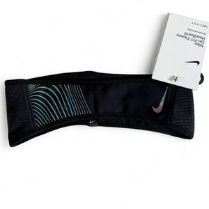 NWT Nike Dri-FIT Fleece Running Headband OSFM Black Reflective Womens One Size